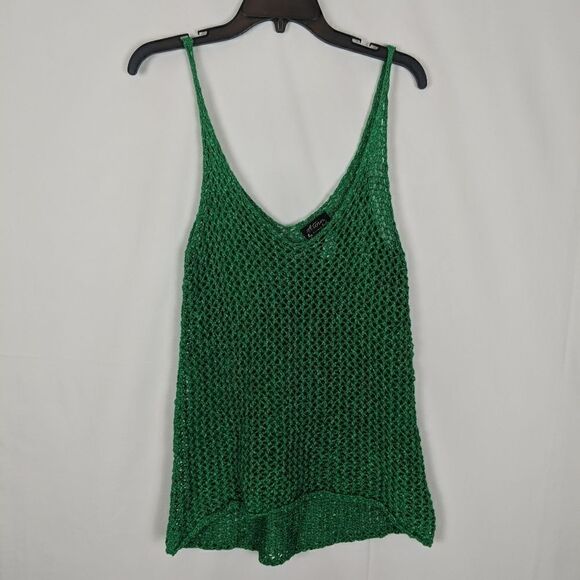 Torn by Ronny Kobo Chrissy Tank Top Green Crosh Kn - Picture 3 of 6